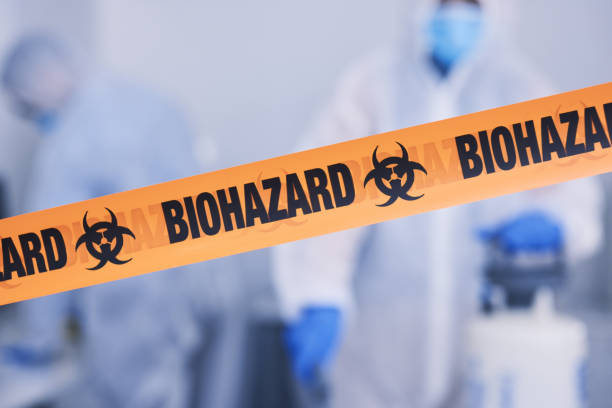 Professional Biohazard Cleanup technician working in Baldwin, FL